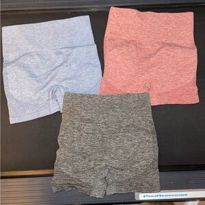 Amazon Women's Athletic Shorts - Coral, Light Blue, Charcoal